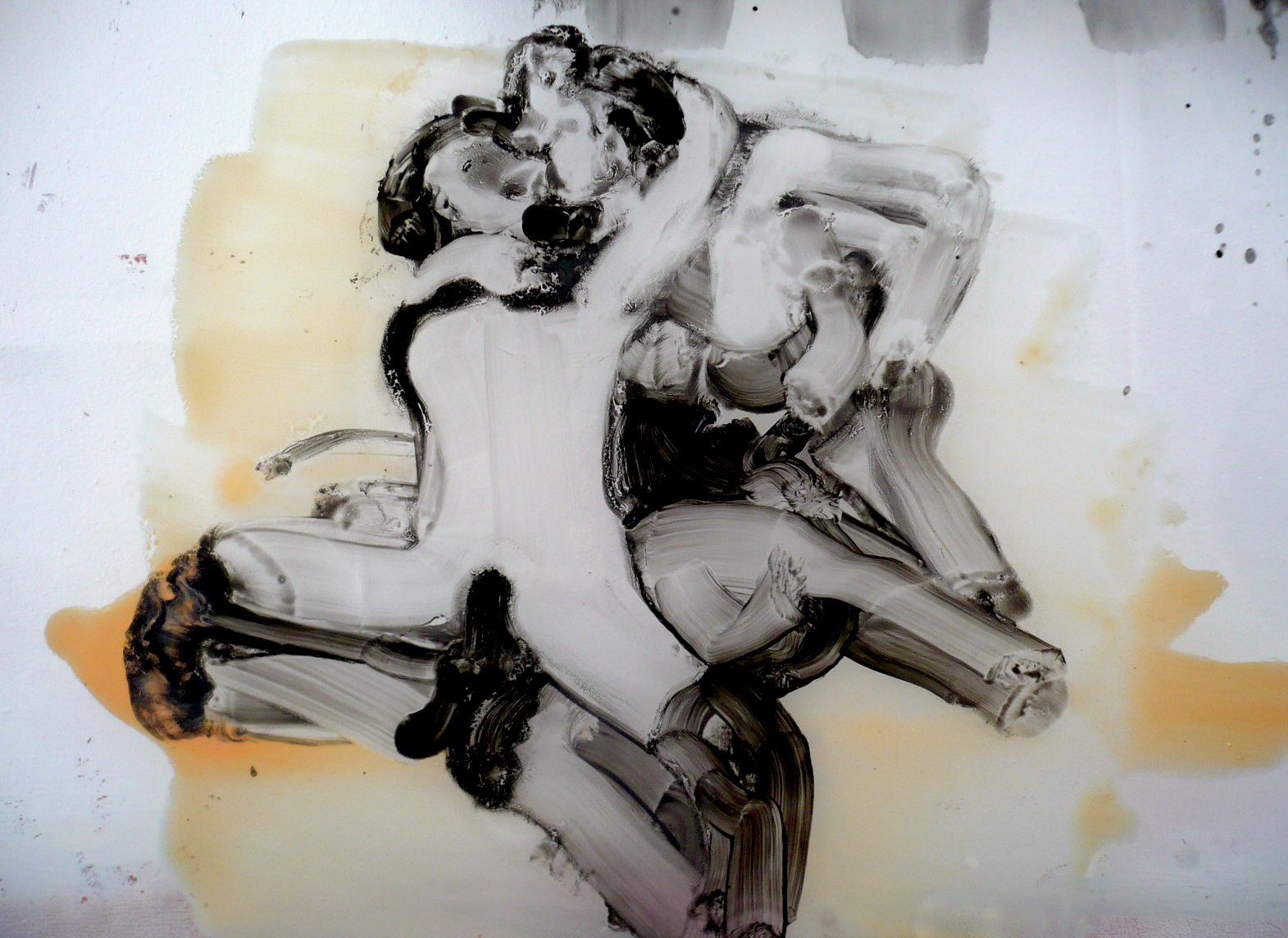 Ilona Szalay, Sex, 2013, olio su vetro, cm 40x60